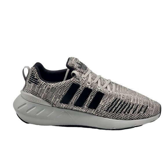 Adidas Swift Run 22 Mens Gray‎ Black Running Shoe Sneaker GZ1555 Size 6 - Picture 1 of 8